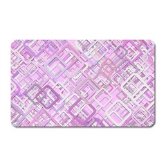 Pink Modern Background Square Magnet (rectangular) by Celenk