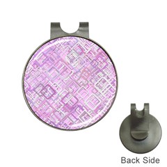 Pink Modern Background Square Hat Clips With Golf Markers by Celenk