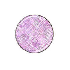 Pink Modern Background Square Hat Clip Ball Marker (4 Pack) by Celenk