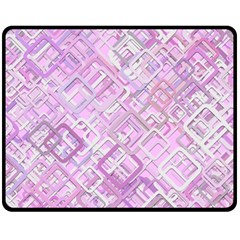 Pink Modern Background Square Fleece Blanket (medium) 