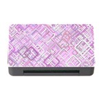 Pink Modern Background Square Memory Card Reader with CF Front