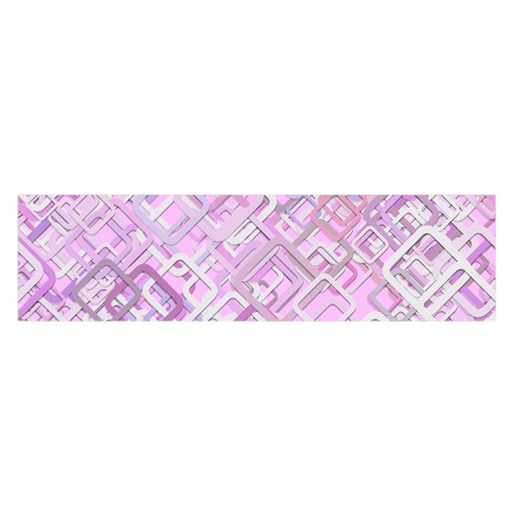 Pink Modern Background Square Satin Scarf (Oblong)