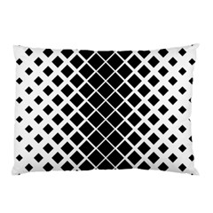 Square Diagonal Pattern Monochrome Pillow Case by Celenk