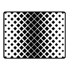 Square Diagonal Pattern Monochrome Double Sided Fleece Blanket (small)  by Celenk