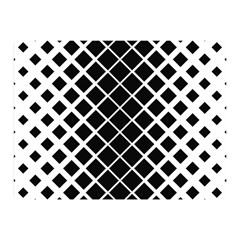 Square Diagonal Pattern Monochrome Double Sided Flano Blanket (mini)  by Celenk