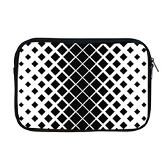 Square Diagonal Pattern Monochrome Apple Macbook Pro 17  Zipper Case by Celenk