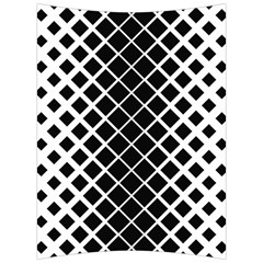 Square Diagonal Pattern Monochrome Back Support Cushion