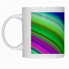 Motion Fractal Background White Mugs