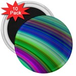 Motion Fractal Background 3  Magnets (10 pack)  Front