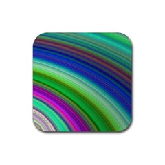 Motion Fractal Background Rubber Coaster (Square) 