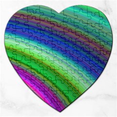 Motion Fractal Background Jigsaw Puzzle (Heart)