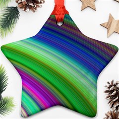 Motion Fractal Background Star Ornament (Two Sides)