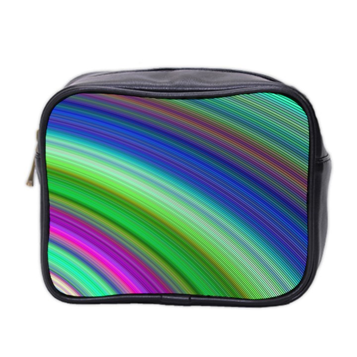 Motion Fractal Background Mini Toiletries Bag 2-Side