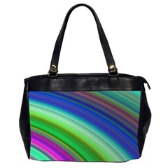 Motion Fractal Background Office Handbags (2 Sides) 