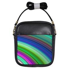 Motion Fractal Background Girls Sling Bags by Celenk