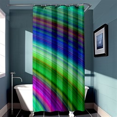 Motion Fractal Background Shower Curtain 36  X 72  (stall)  by Celenk