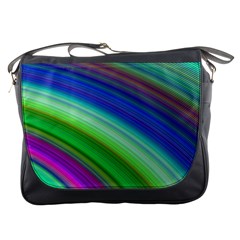 Motion Fractal Background Messenger Bags by Celenk