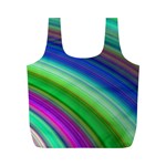 Motion Fractal Background Full Print Recycle Bags (M)  Front