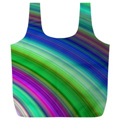 Motion Fractal Background Full Print Recycle Bags (l)  by Celenk