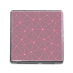 Purple Triangle Background Abstract Memory Card Reader (square) by Celenk