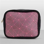 Purple Triangle Background Abstract Mini Toiletries Bags Front