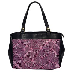 Purple Triangle Background Abstract Office Handbags by Celenk