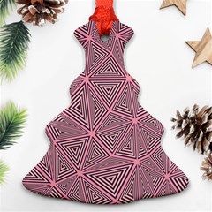 Purple Triangle Background Abstract Ornament (christmas Tree)  by Celenk