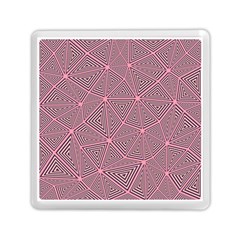 Purple Triangle Background Abstract Memory Card Reader (square)  by Celenk