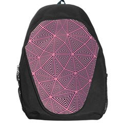 Purple Triangle Background Abstract Backpack Bag by Celenk