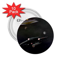 Space Travel Spaceship Space 2 25  Buttons (10 Pack) 