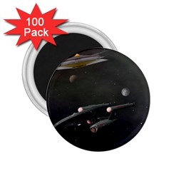 Space Travel Spaceship Space 2 25  Magnets (100 Pack)  by Celenk