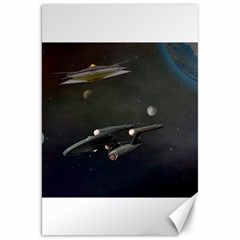 Space Travel Spaceship Space Canvas 20  X 30   by Celenk