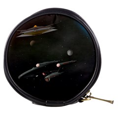 Space Travel Spaceship Space Mini Makeup Bags by Celenk