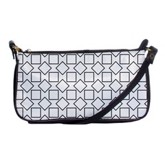 Square Line Stripe Pattern Shoulder Clutch Bags by Celenk