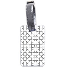 Square Line Stripe Pattern Luggage Tags (two Sides) by Celenk