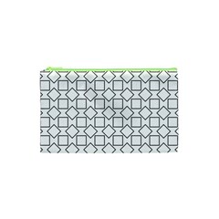 Square Line Stripe Pattern Cosmetic Bag (xs) by Celenk