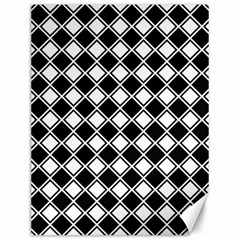 Square Diagonal Pattern Seamless Canvas 12  X 16   by Celenk