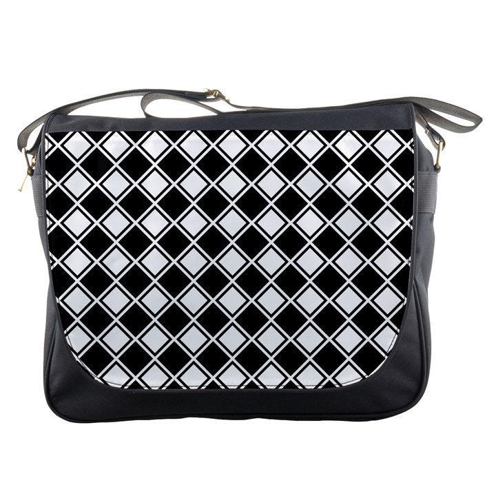 Square Diagonal Pattern Seamless Messenger Bags