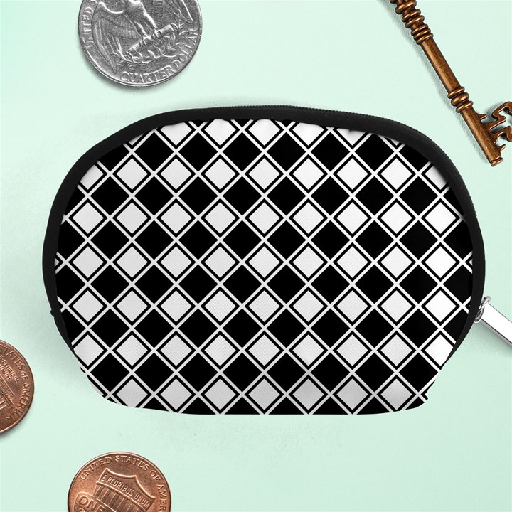 Square Diagonal Pattern Seamless Accessory Pouches (Medium) 