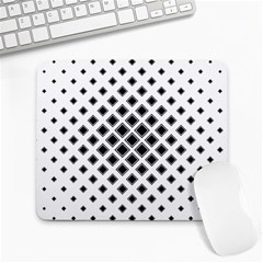 Square Pattern Monochrome Large Mousepads by Celenk