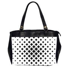 Square Pattern Monochrome Office Handbags (2 Sides)  by Celenk