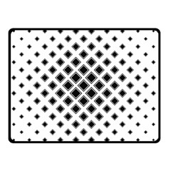 Square Pattern Monochrome Double Sided Fleece Blanket (small)  by Celenk