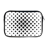 Square Pattern Monochrome Apple MacBook Pro 17  Zipper Case Front