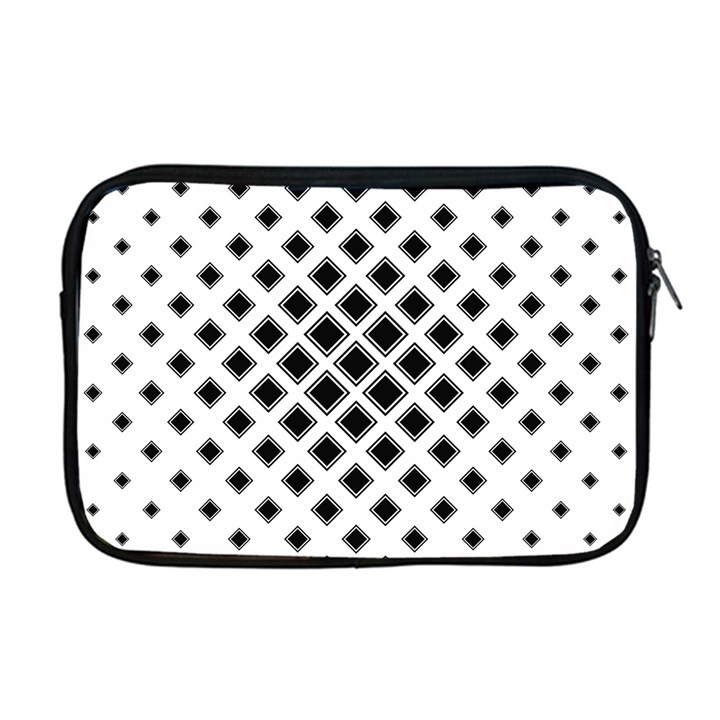 Square Pattern Monochrome Apple MacBook Pro 17  Zipper Case