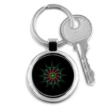 Star Abstract Burst Starburst Key Chains (Round)  Front