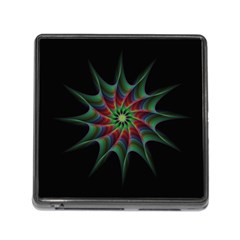 Star Abstract Burst Starburst Memory Card Reader (square) by Celenk