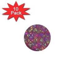 Triangle Background Abstract 1  Mini Buttons (10 Pack)  by Celenk