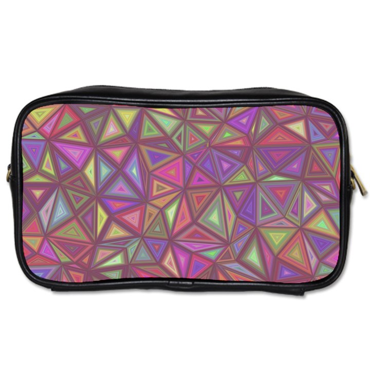 Triangle Background Abstract Toiletries Bags 2-Side