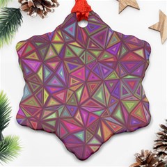 Triangle Background Abstract Ornament (snowflake) by Celenk