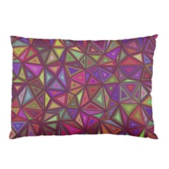 Triangle Background Abstract Pillow Case (two Sides) by Celenk